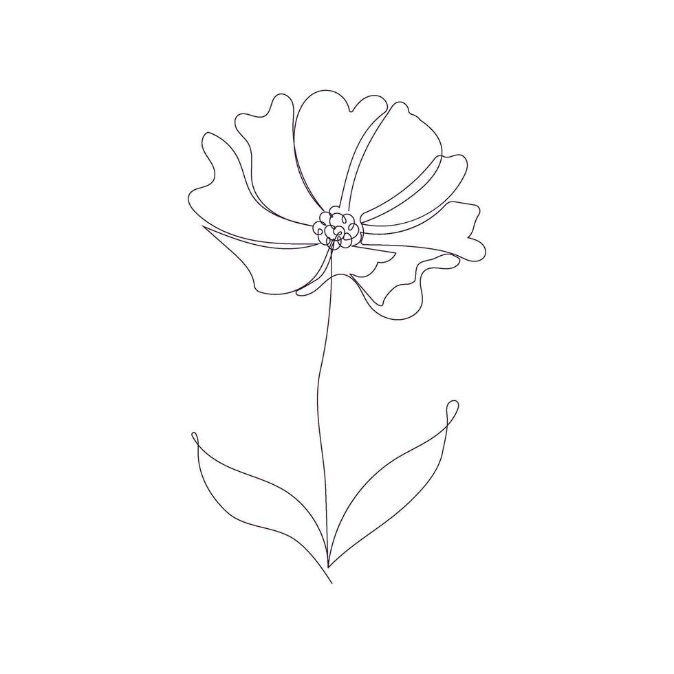 resumen floral antecedentes. flores en el estilo de línea arte, uno continuo línea. mano dibujo. minimalista estilo para tu diseño, cuentos, imprimir, etc vector