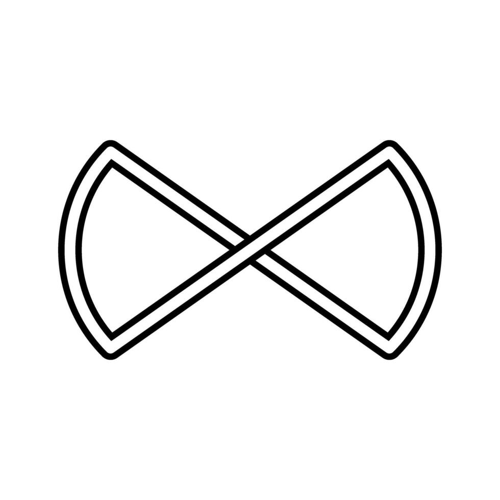 infinito icono . Mobius lazo forma ilustración signo. ilimitado símbolo. Siempre logo. vector