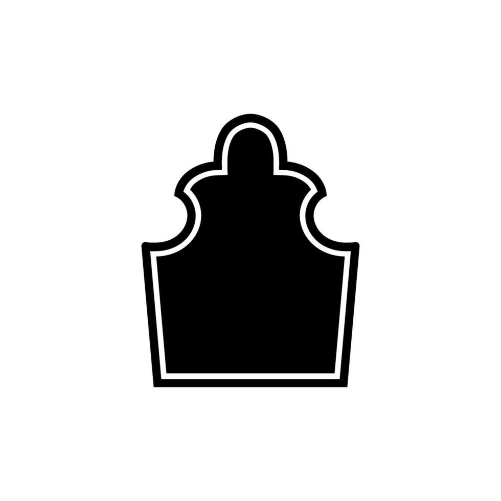 Gravestone icon . Grave illustration sign. Tombstone symbol. Rip logo. vector