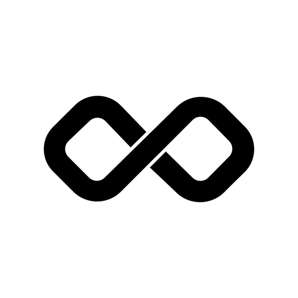 Infinity icon . Mobius loop shape illustration sign. unlimited symbol. forever logo. vector