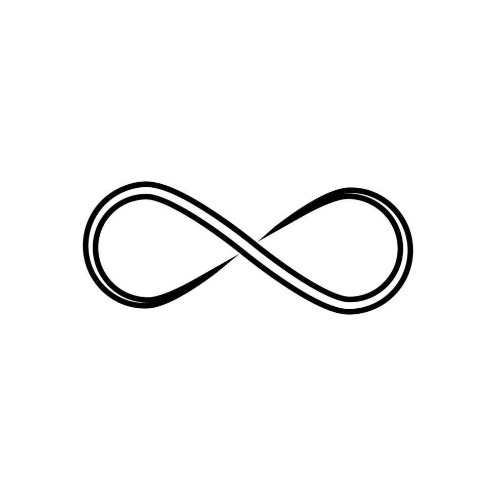 Infinity icon . Mobius loop shape illustration sign. unlimited symbol. forever logo. vector