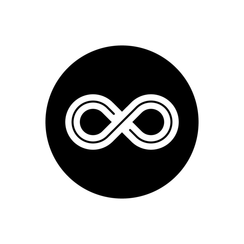 Infinity icon . Mobius loop shape illustration sign. unlimited symbol. forever logo. vector