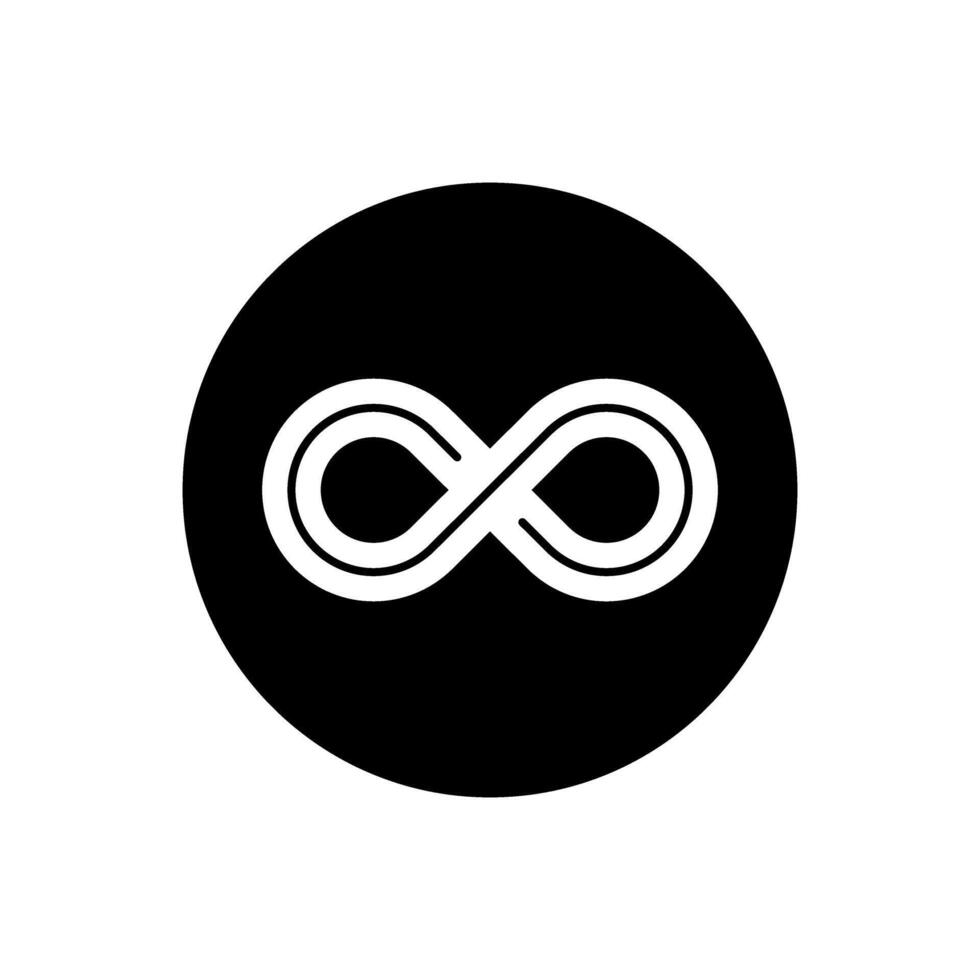 Infinity icon . Mobius loop shape illustration sign. unlimited symbol. forever logo. vector