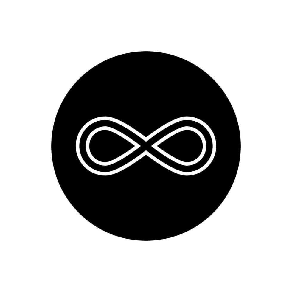 Infinity icon . Mobius loop shape illustration sign. unlimited symbol. forever logo. vector