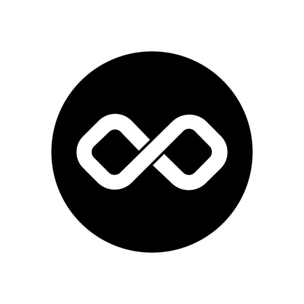 Infinity icon . Mobius loop shape illustration sign. unlimited symbol. forever logo. vector