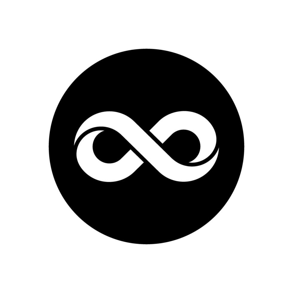 infinito icono . Mobius lazo forma ilustración signo. ilimitado símbolo. Siempre logo. vector