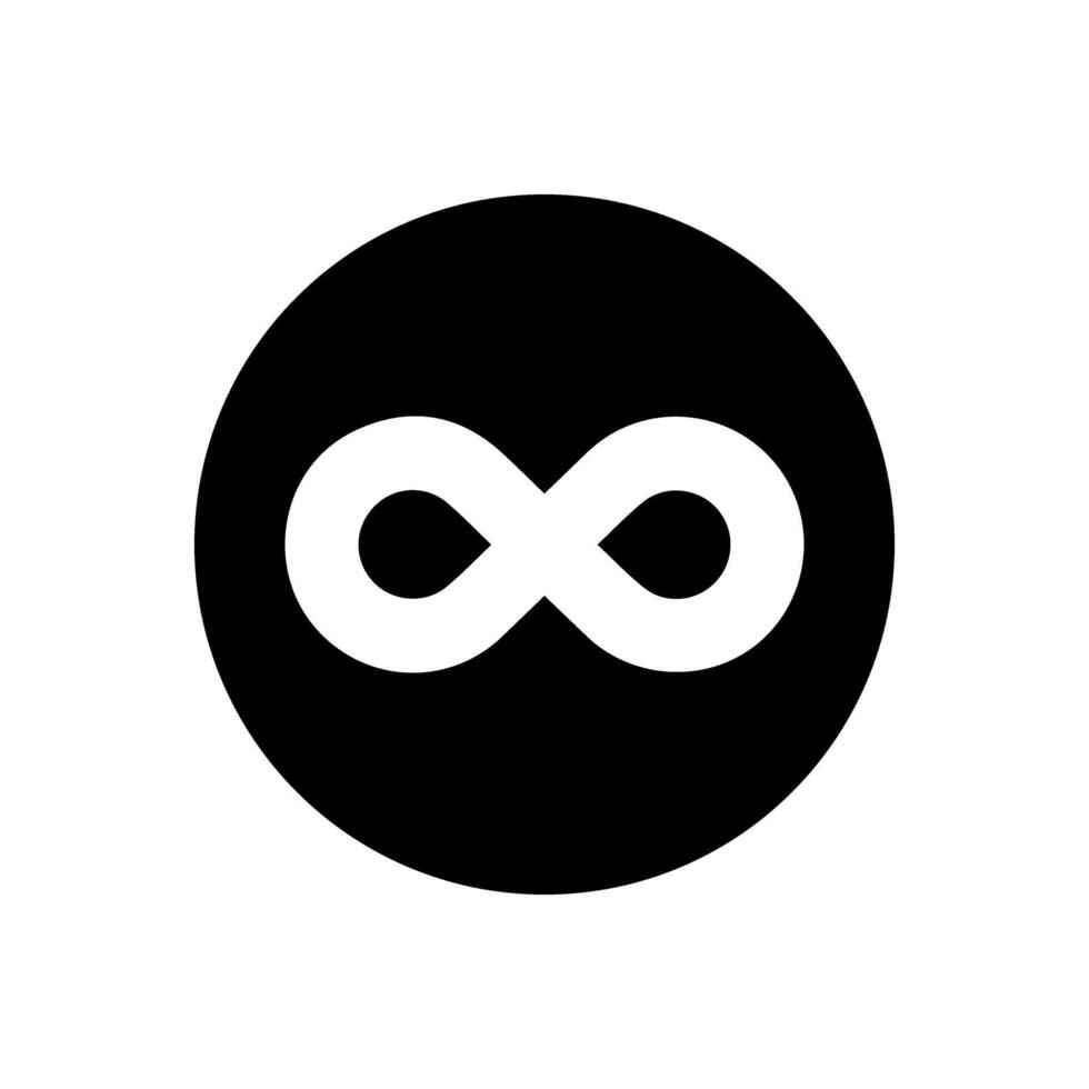 Infinity icon . Mobius loop shape illustration sign. unlimited symbol. forever logo. vector