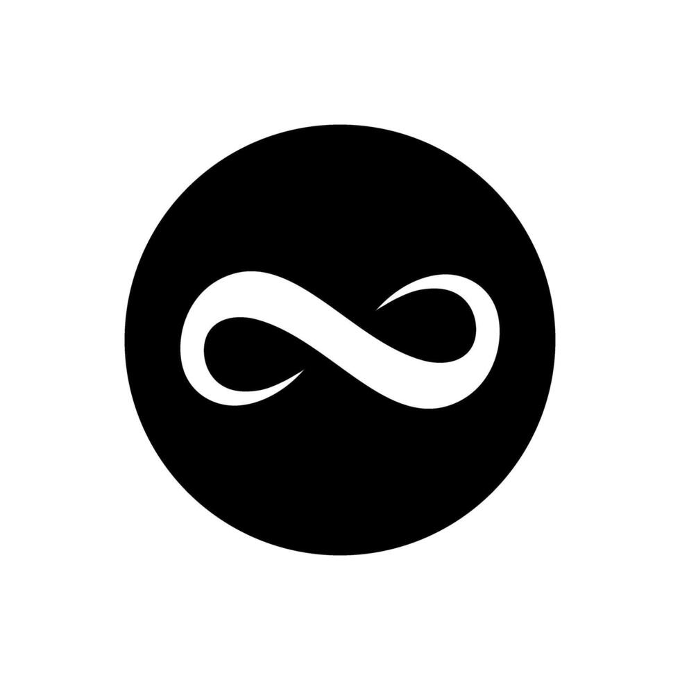 infinito icono . Mobius lazo forma ilustración signo. ilimitado símbolo. Siempre logo. vector