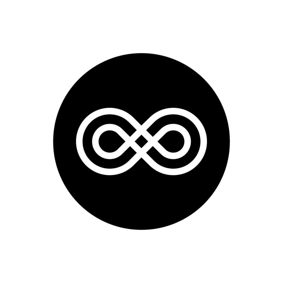 Infinity icon . Mobius loop shape illustration sign. unlimited symbol. forever logo. vector