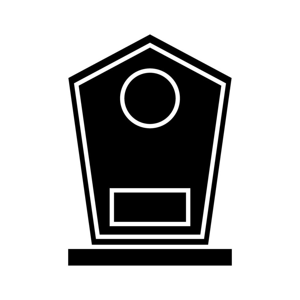Gravestone icon . Grave illustration sign. Tombstone symbol. Rip logo. vector