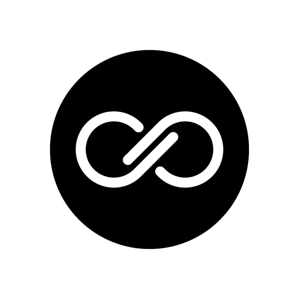 infinito icono . Mobius lazo forma ilustración signo. ilimitado símbolo. Siempre logo. vector