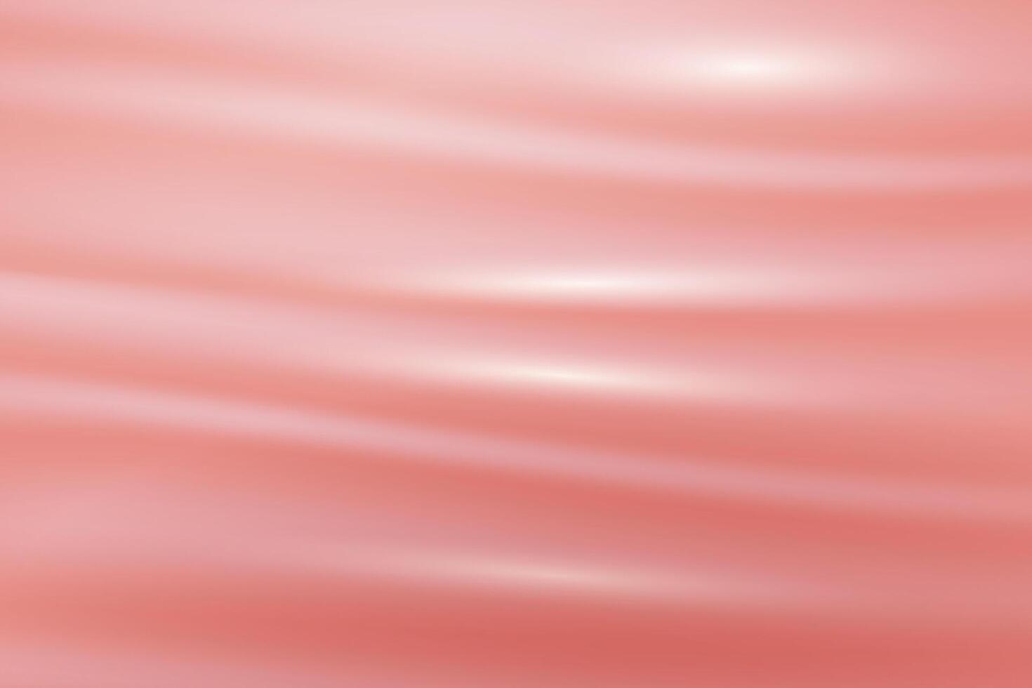 texture of silk, satin, drapery fabric on luxurious background. Smooth shiny drape material in pink trending color. vector