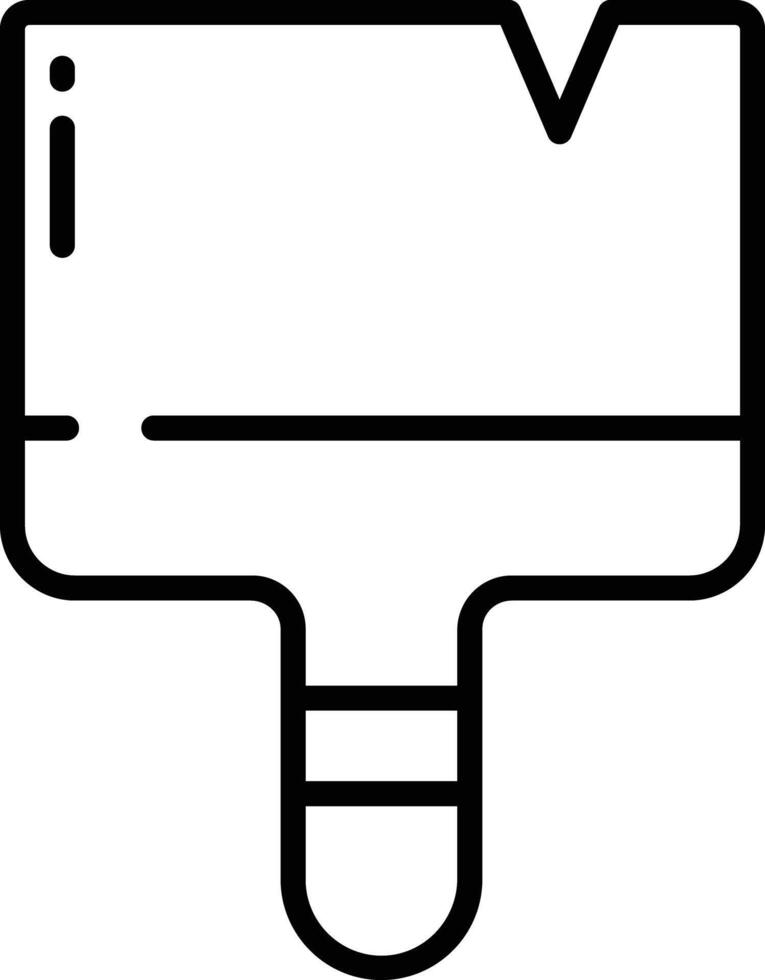 brush outline illustration vector