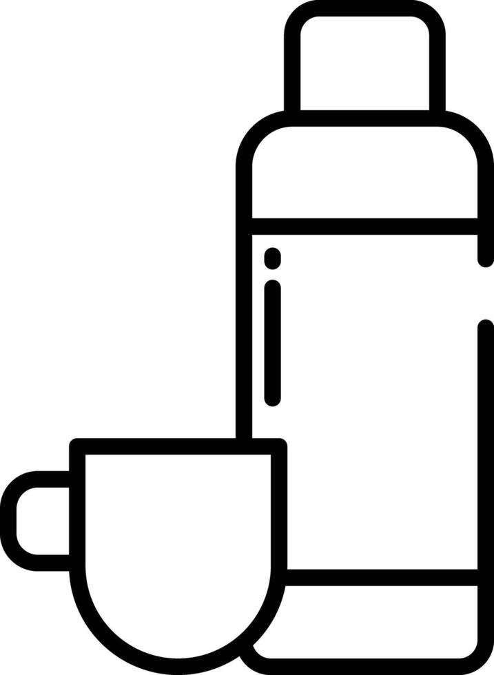 Thermo outline illustration vector