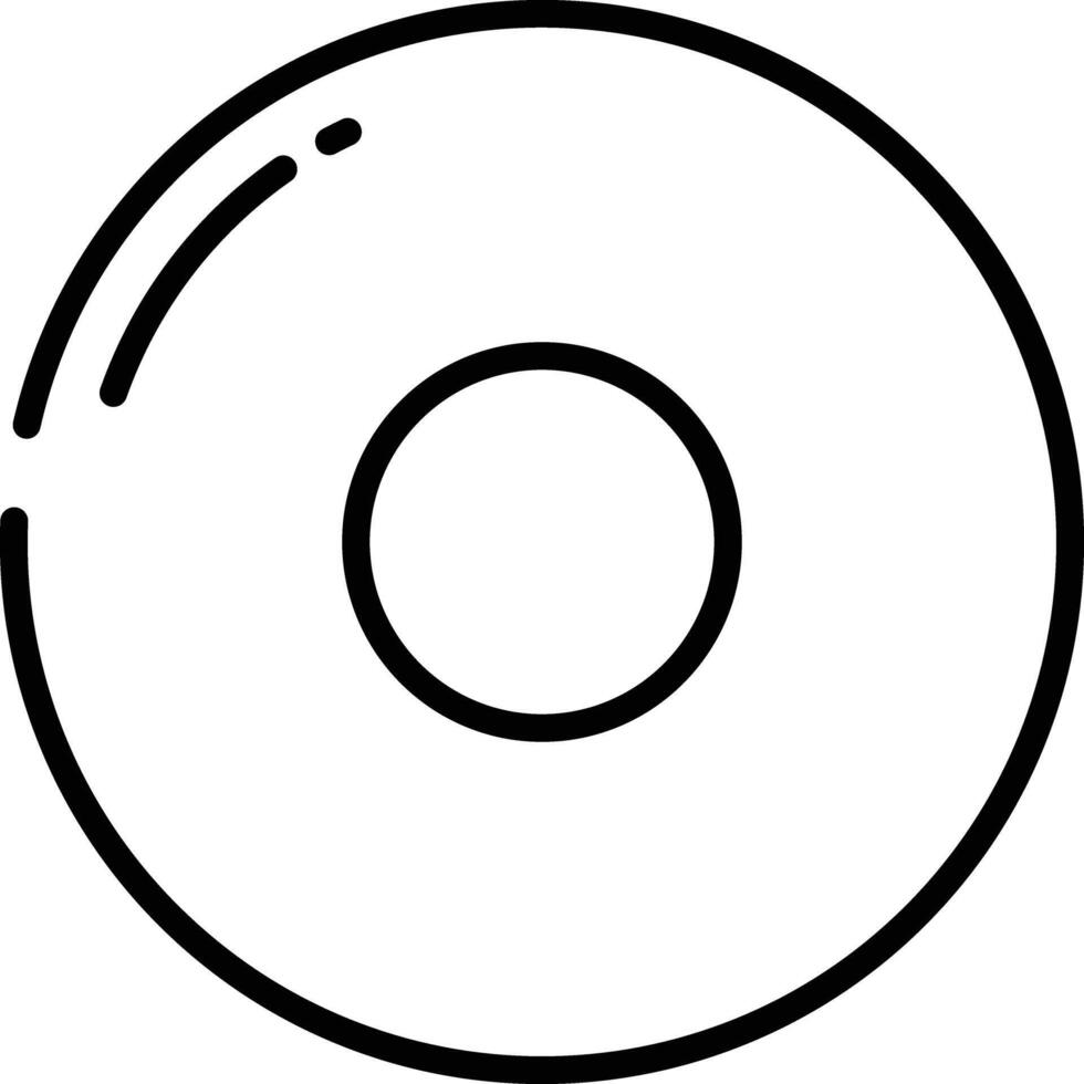 record outline illustration vector