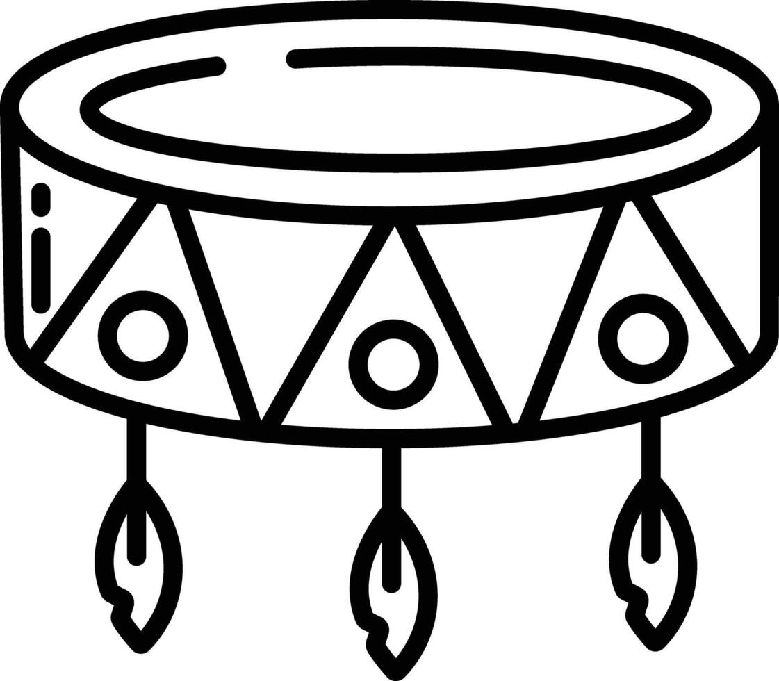 Bracelet outline illustration vector