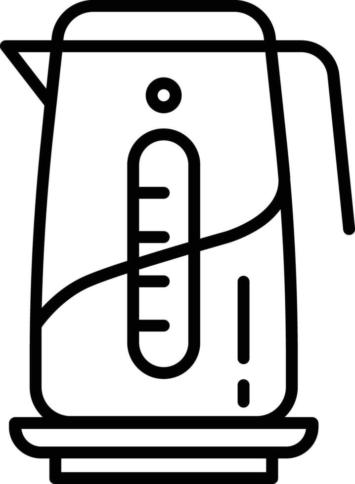 Coffee maker outline illustrations vector