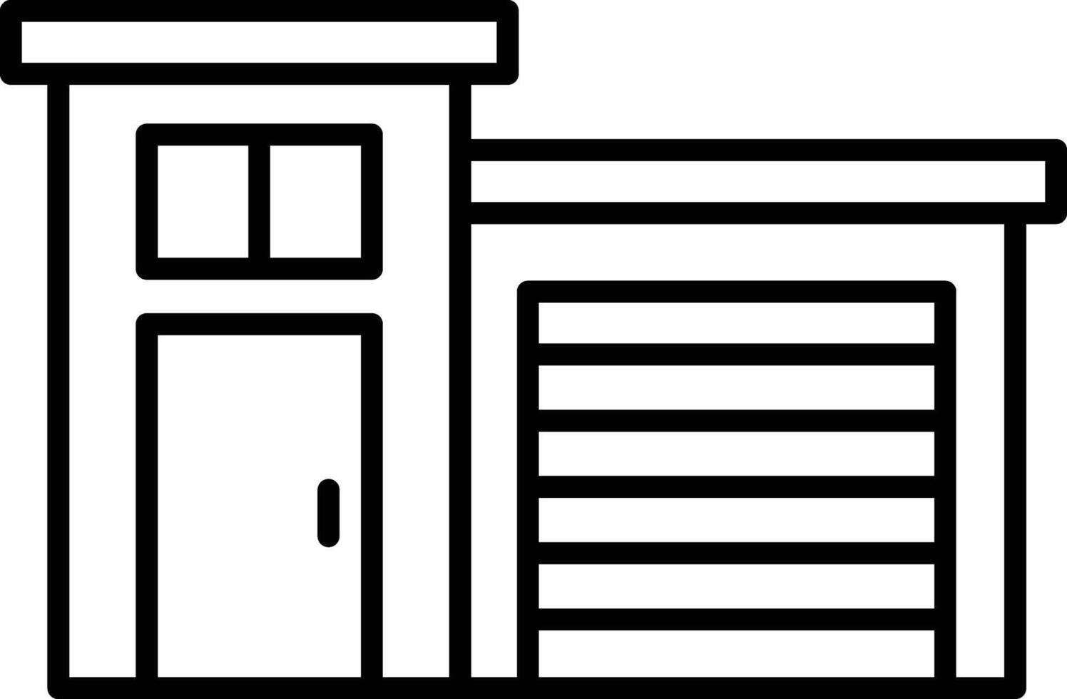 House outline illustration vector