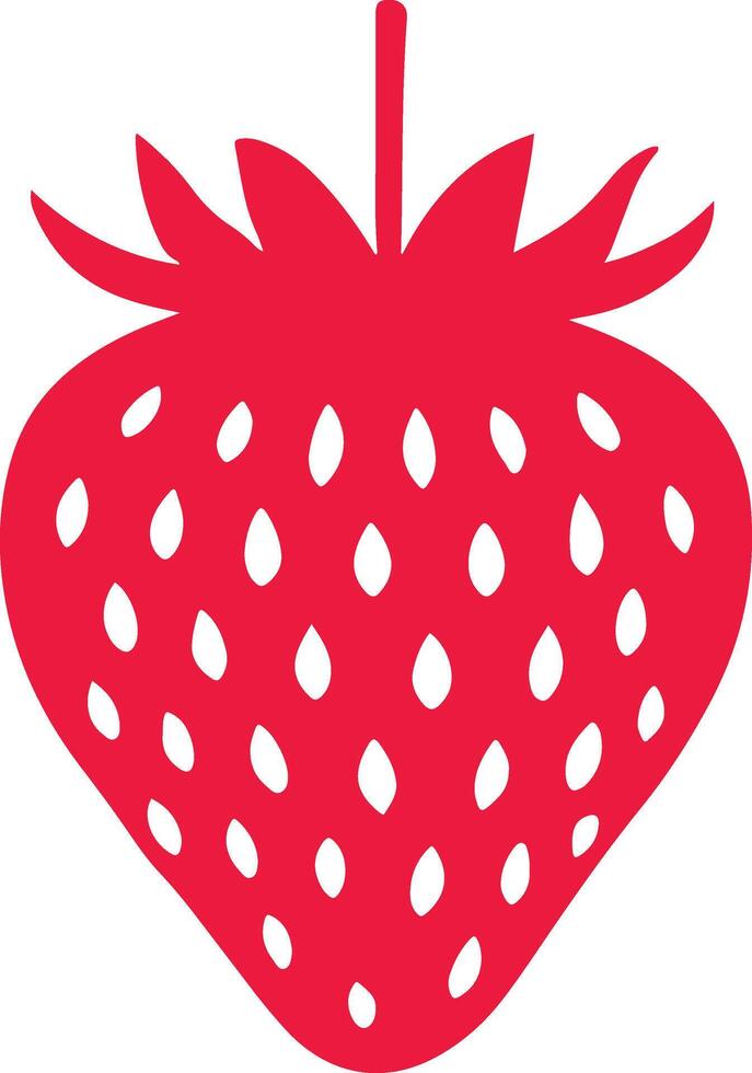 strawberry illustration sign vector