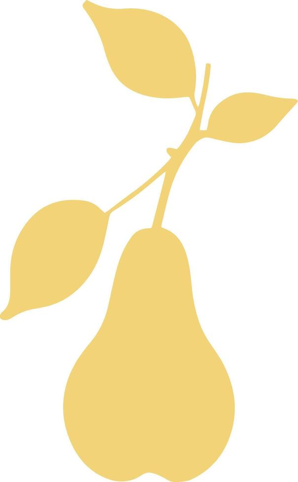 pear sign, pear illustration, pear silhouette vector