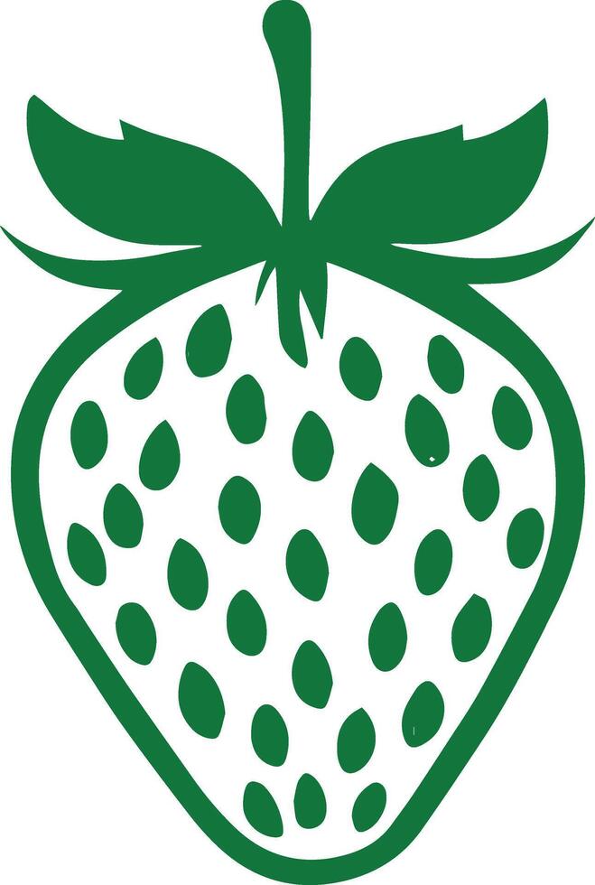 strawberry illustration sign vector