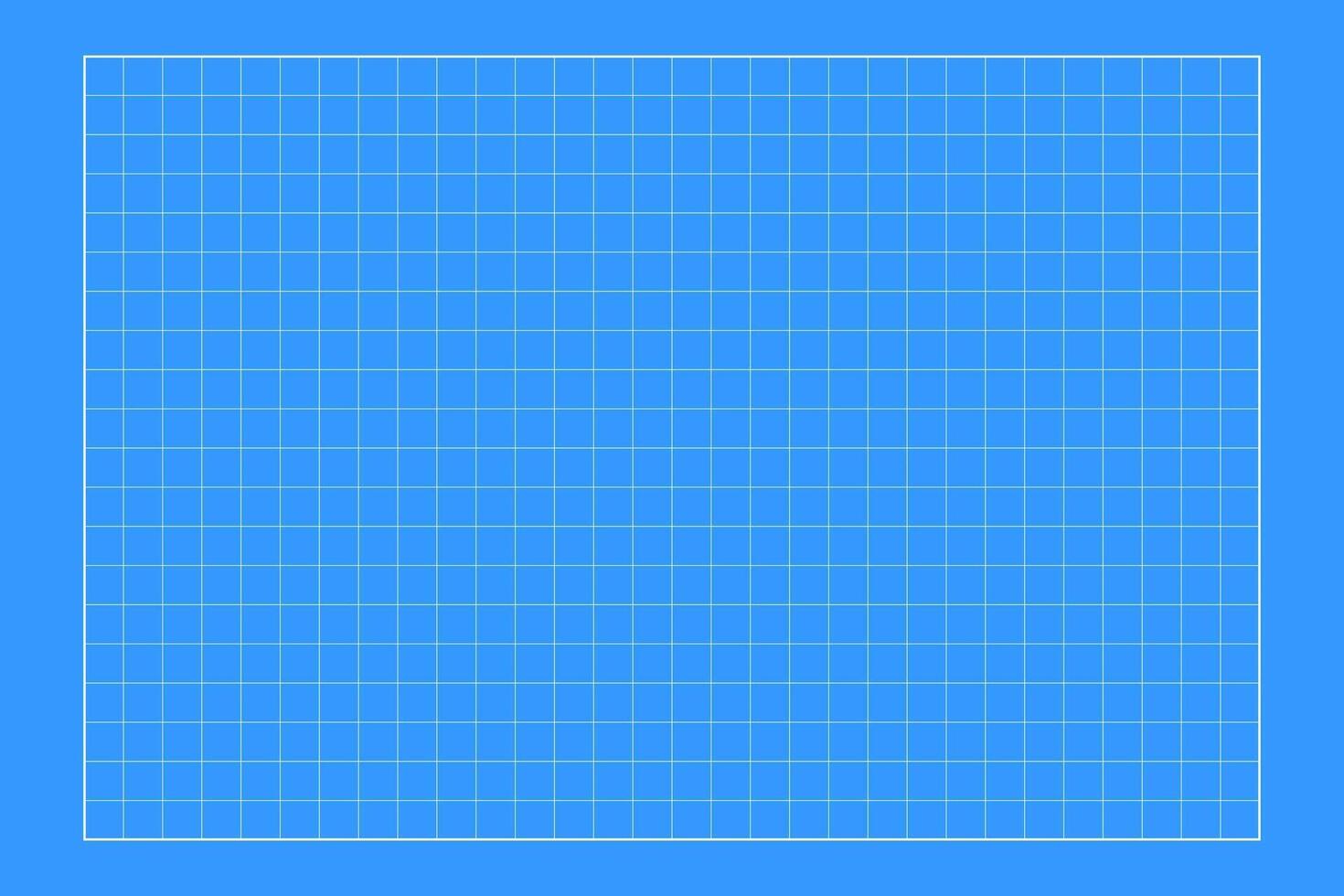 Blueprint grid background. Checkered blank template for cutting mat, office work, mechanics scheme, drawing, drafting, plotting, memos, engineering or architecting measuring. vector