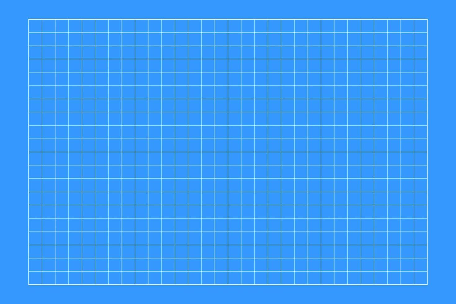 Blueprint grid background. Checkered blank template for cutting mat, office work, mechanics scheme, drawing, drafting, plotting, memos, engineering or architecting measuring. vector