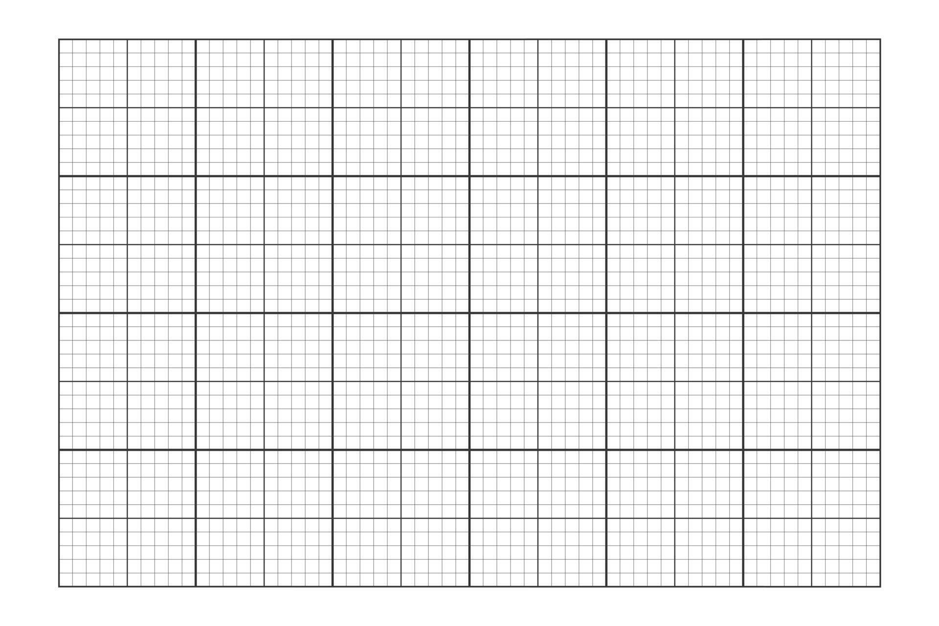 Graphic grid page template. Chequered worksheet sample for college ...