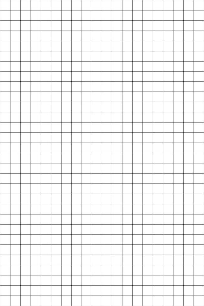 Grid print background. Checkered sheet template for school or college notebook, math education, office work, memos, drafting, plotting, engineering or architecting. vector
