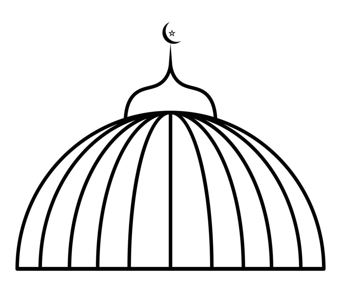 Masjid design illustration vector