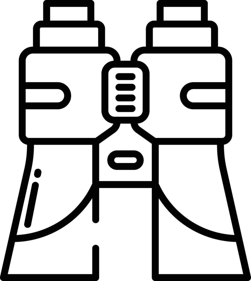 Binoculars outline illustration vector