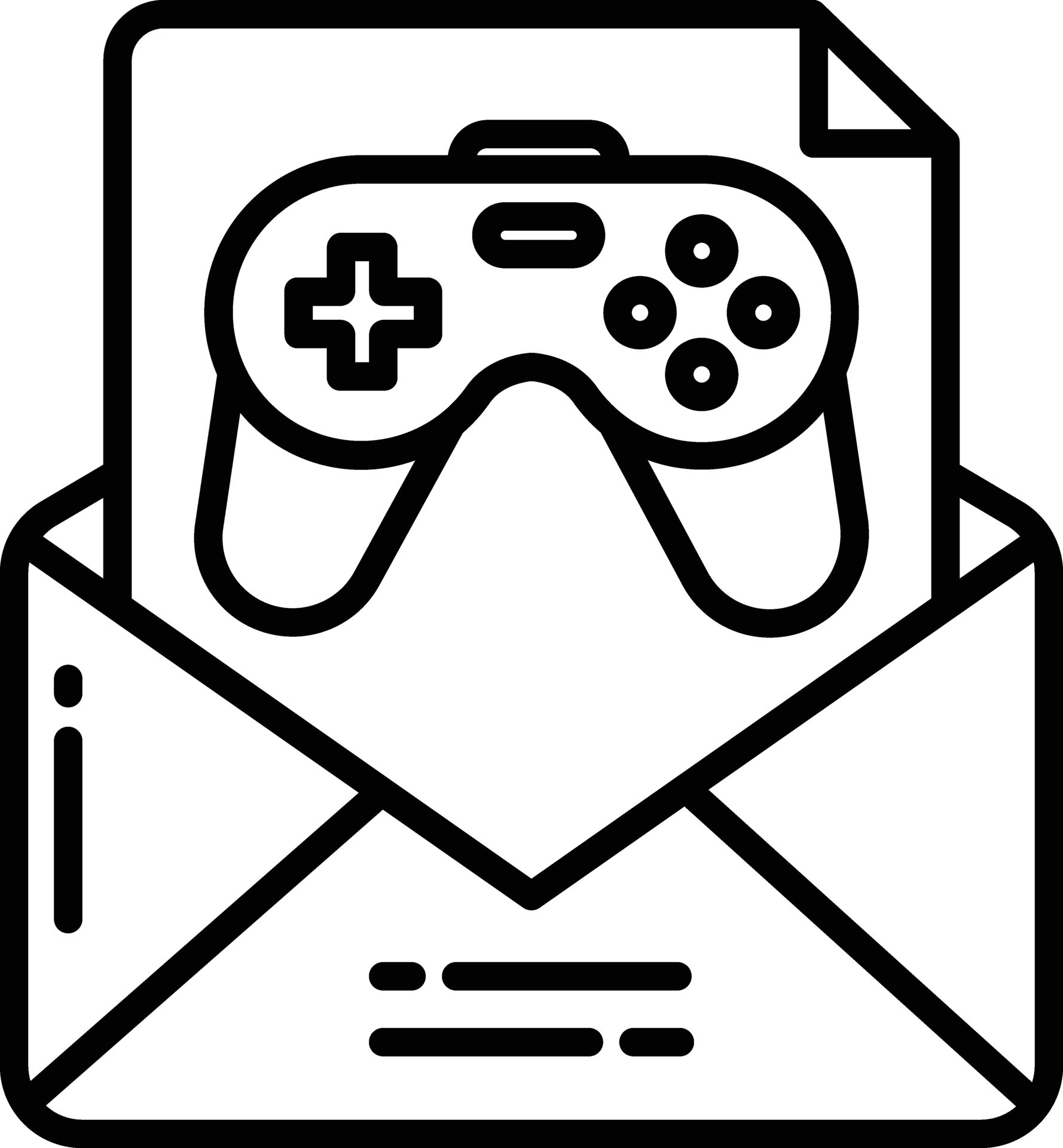 Email outline illustration 44756363 Vector Art at Vecteezy