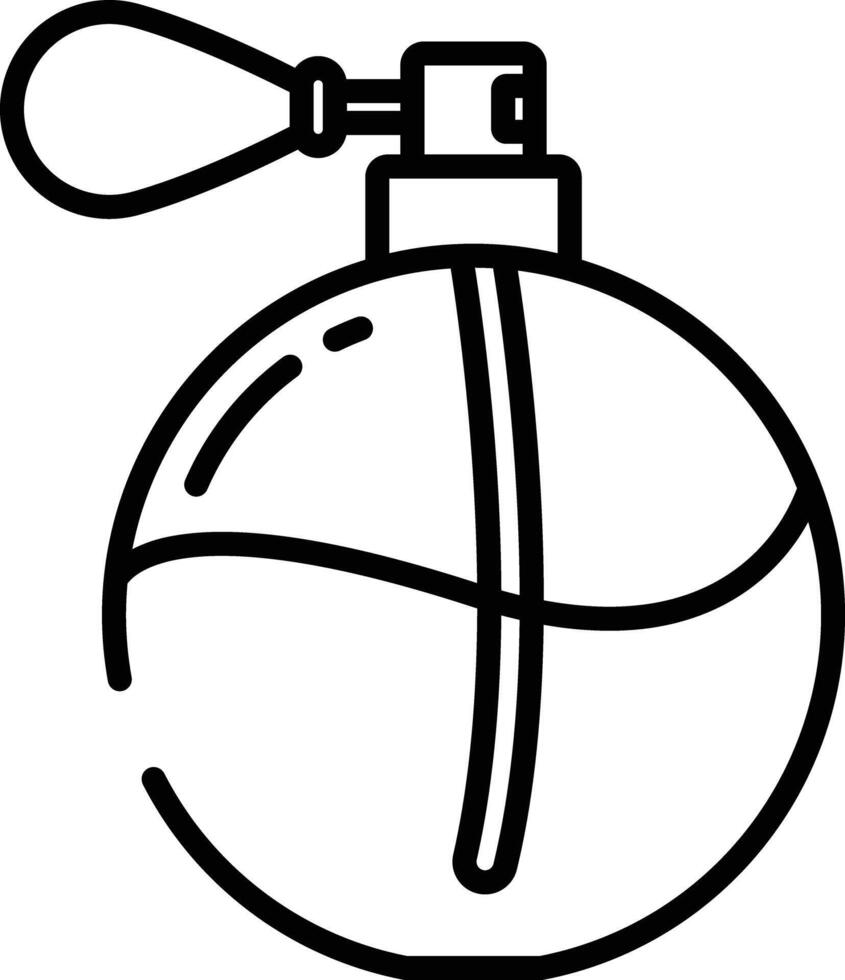 Perfume outline illustration vector