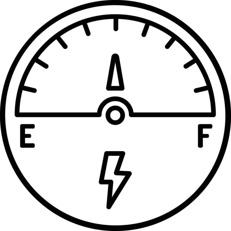 Car mete outline illustration vector
