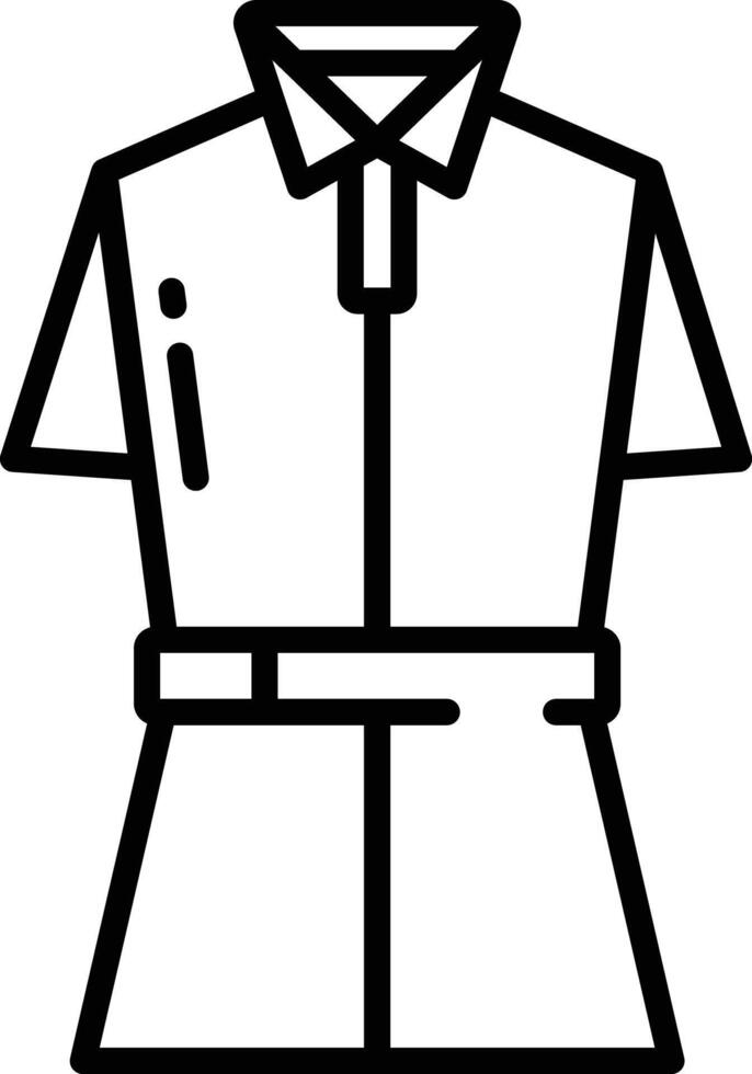 Blouse outline illustration vector