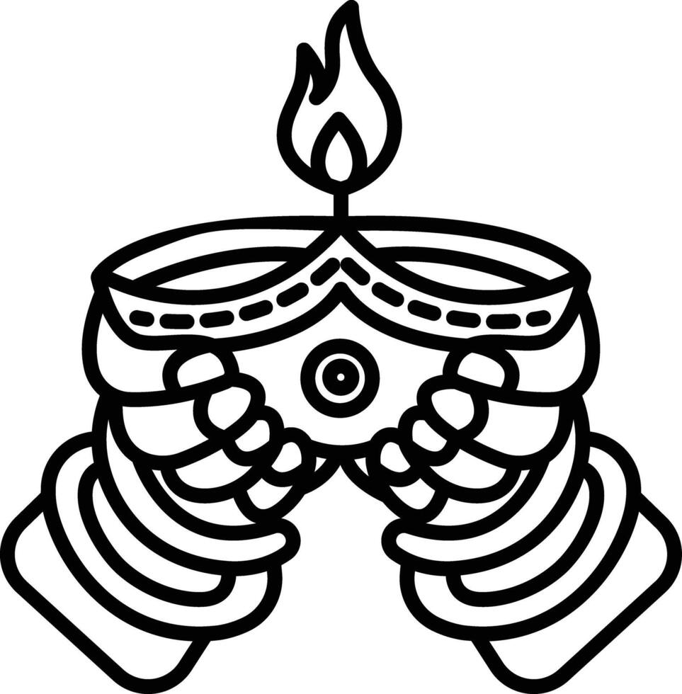 Dia outline illustration vector