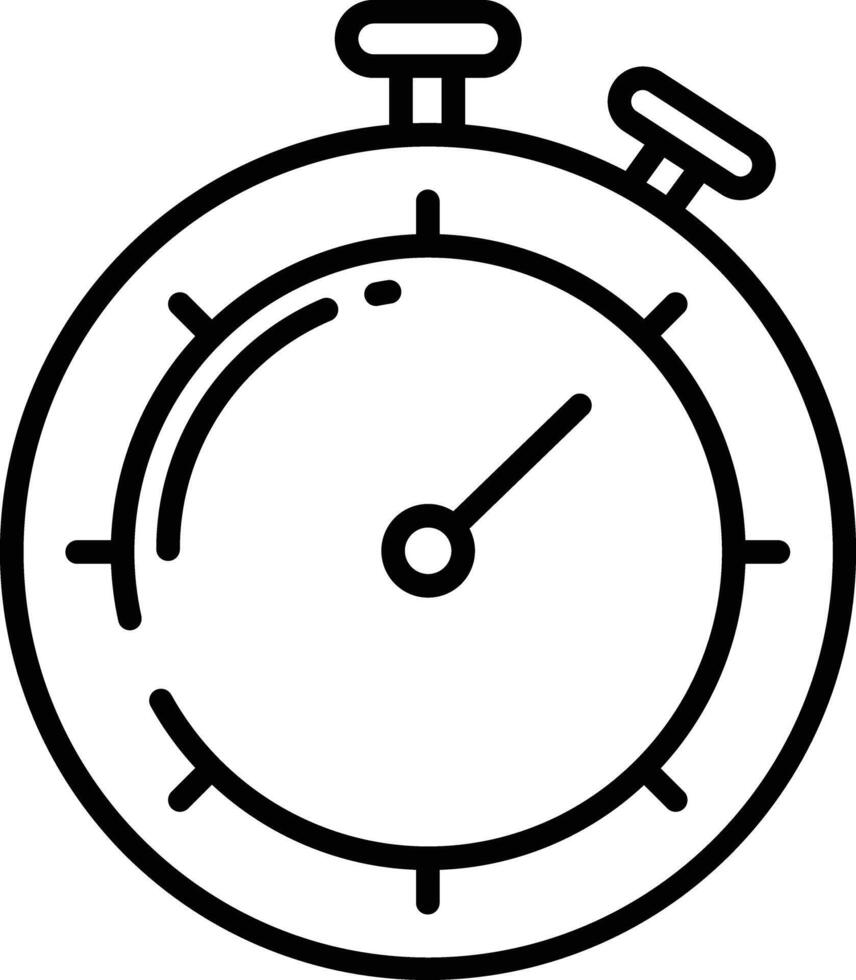 Timer outline illustration vector