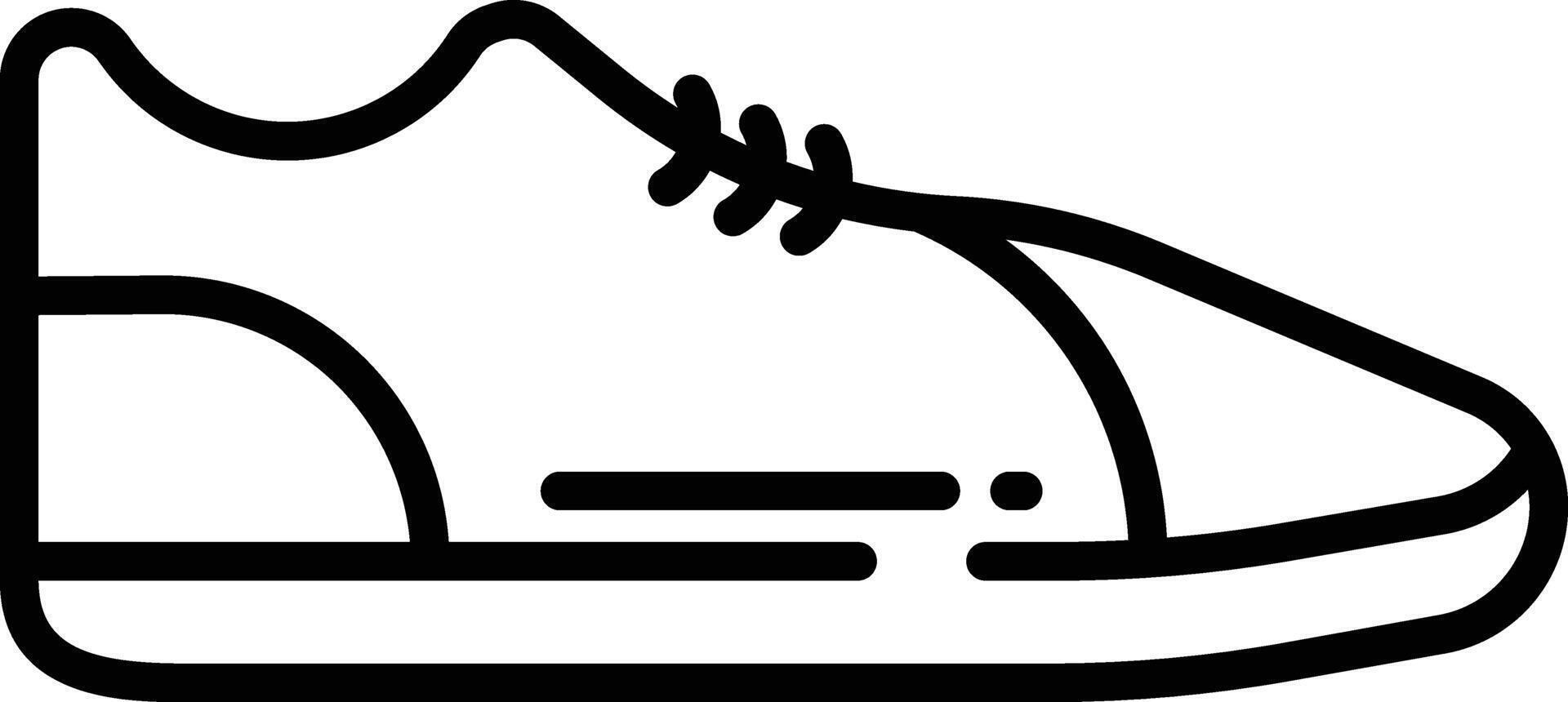 Sneaker outline illustration vector