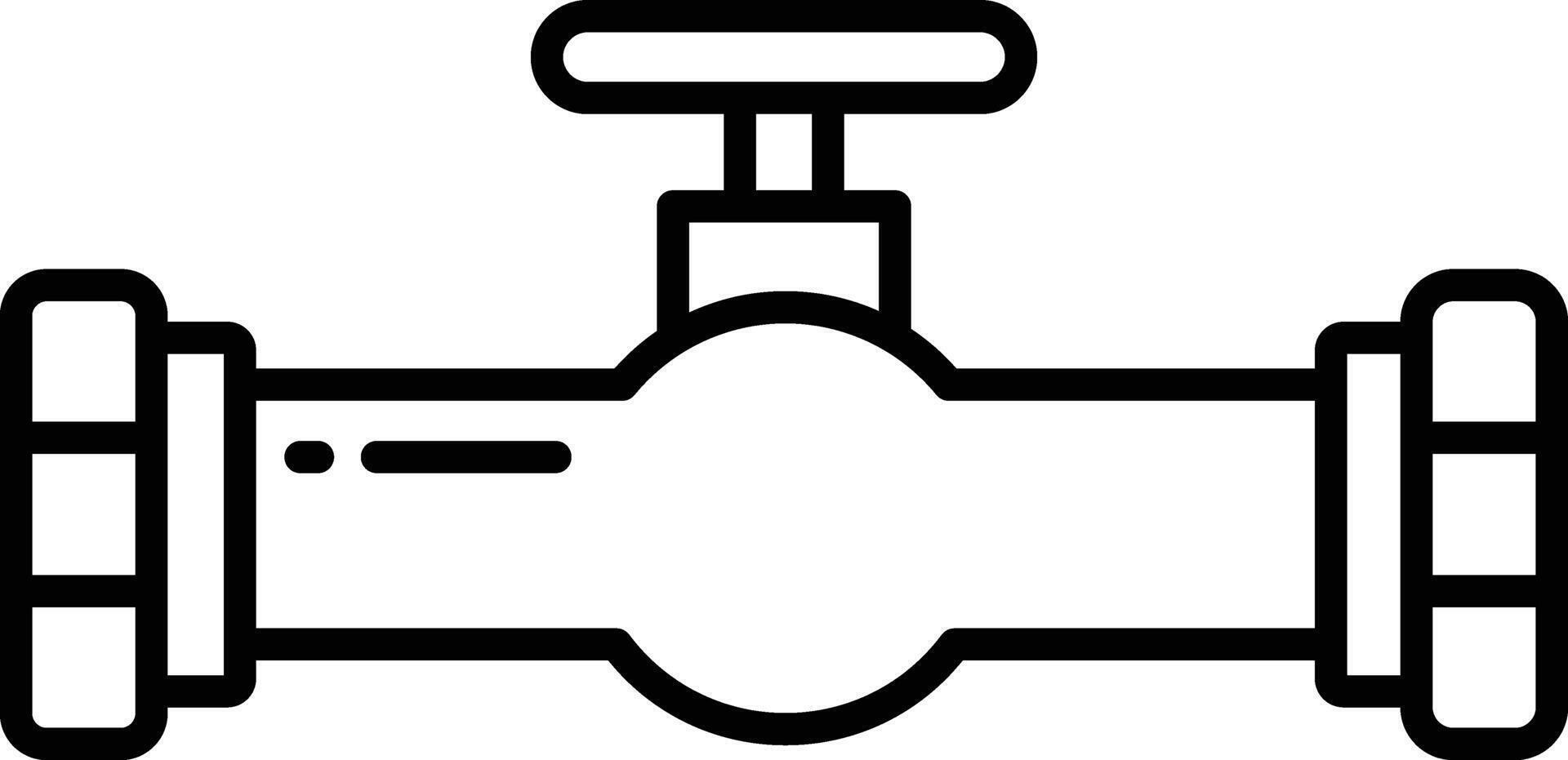 Valve outline illustration vector