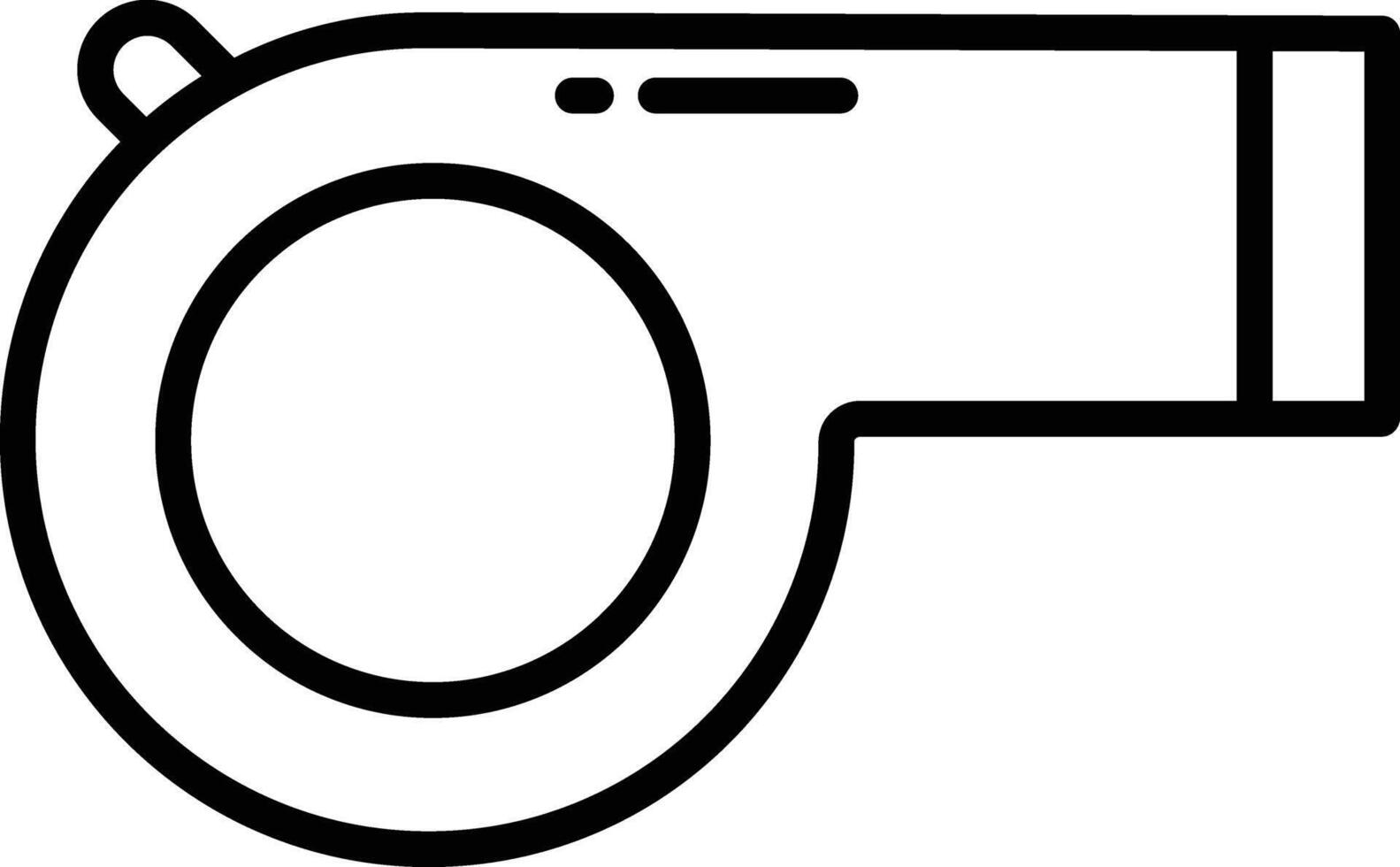 Whistle outline illustration vector