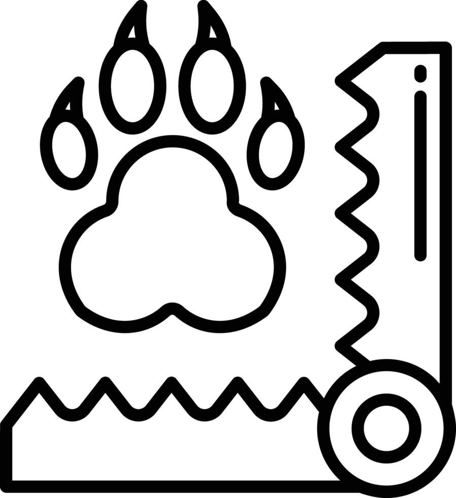 Trap outline illustration vector