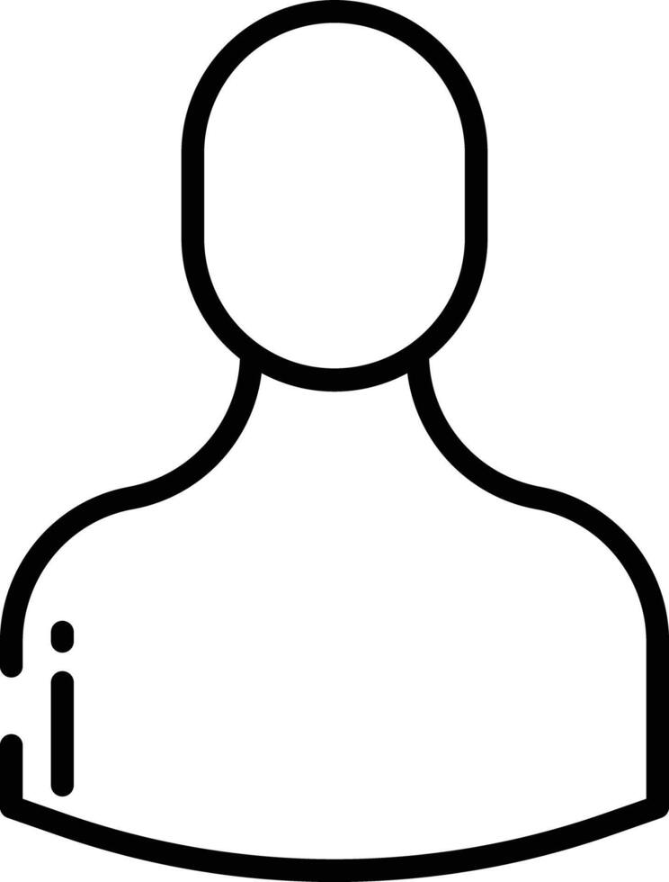 Profile outline illustration vector