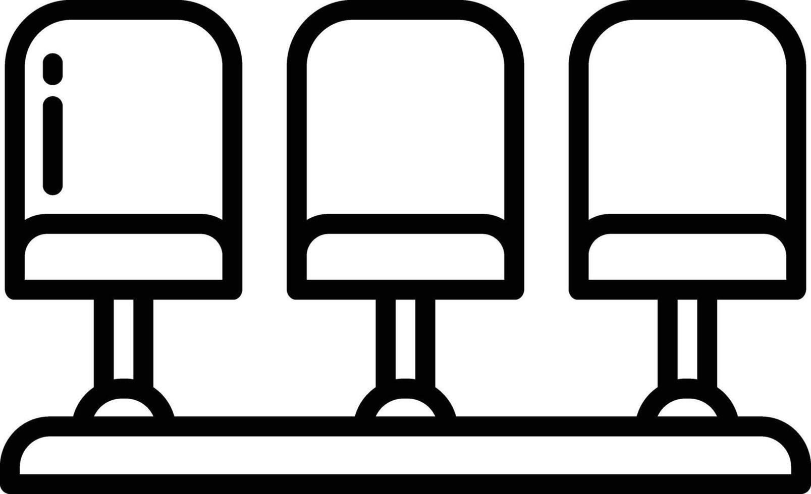 seat outline illustration vector