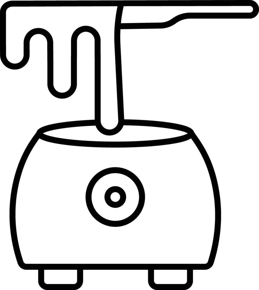 Wax outline illustration vector
