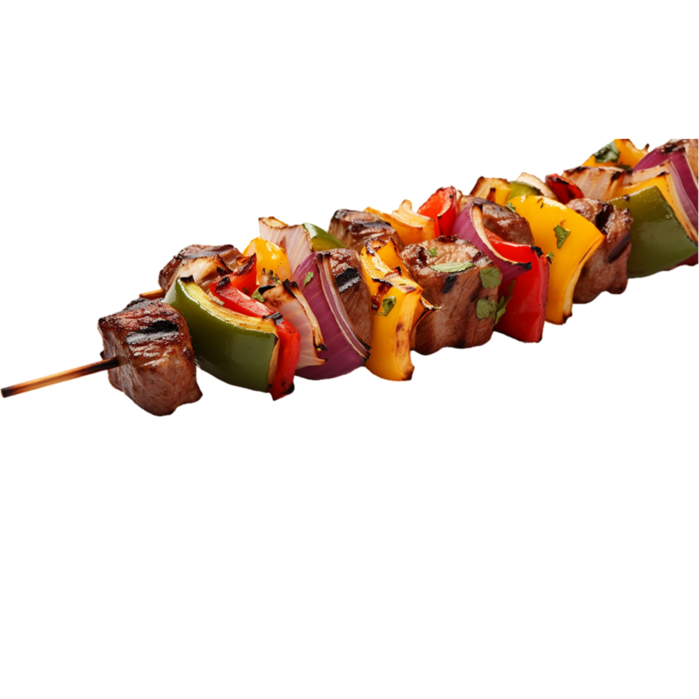 generated ai Yakitori isolated on transparent background png