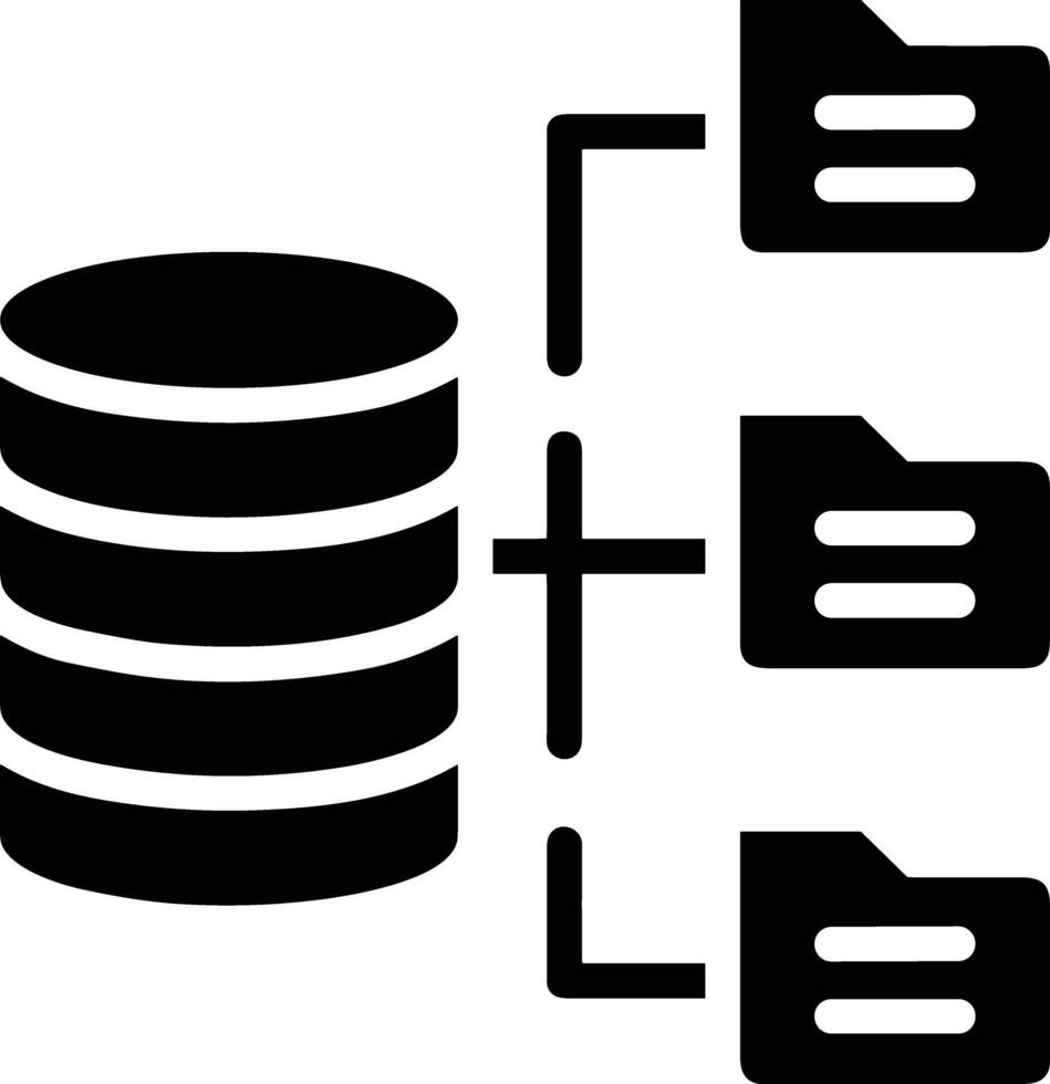 almacenamiento datos icono símbolo imagen para base de datos ilustración vector