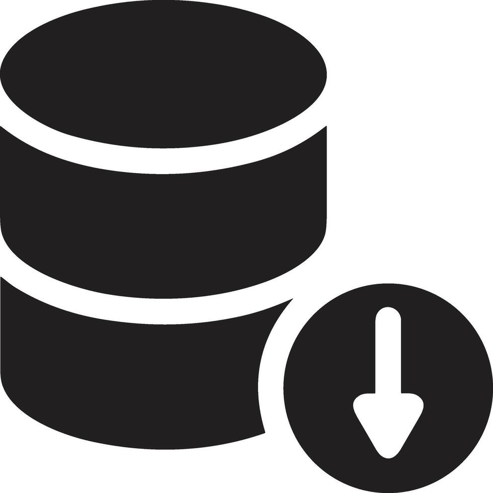 Storage data icon symbol image for database illustration vector