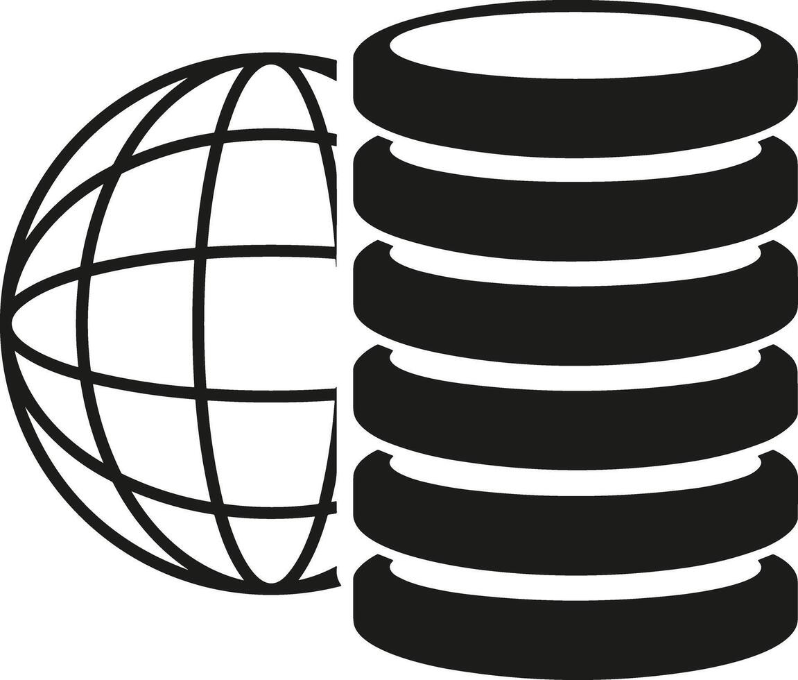 Storage data icon symbol image for database illustration vector