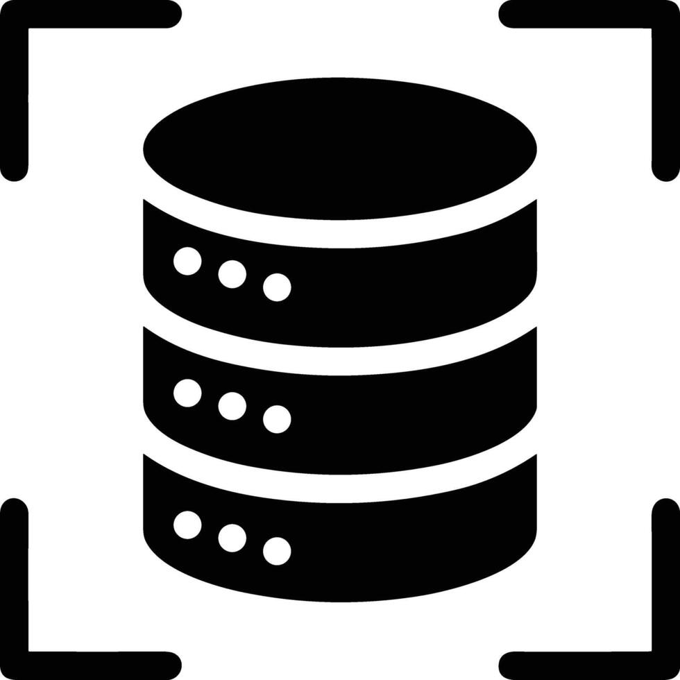 Storage data icon symbol image for database illustration vector