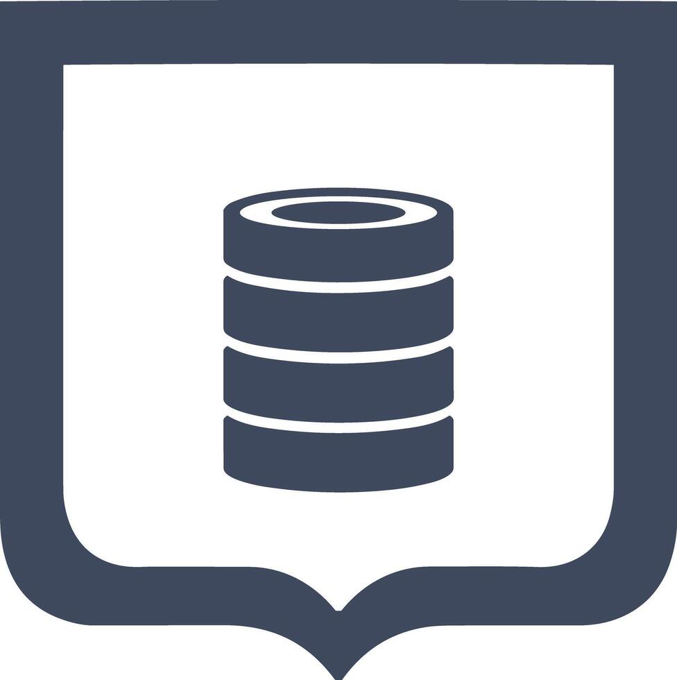 Storage data icon symbol image for database illustration vector